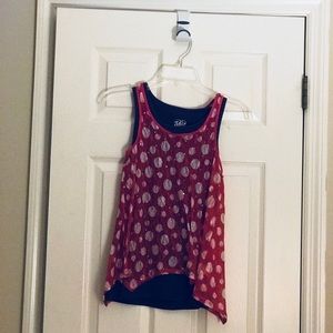 Pink and purple tank